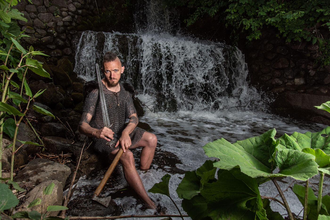 Pagan-karakter med horn